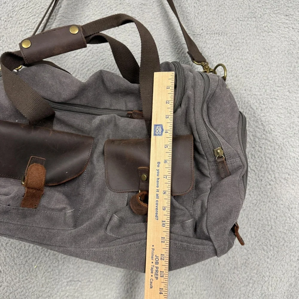 Kemy's Gray Canvas Duffel Bag Mens 20